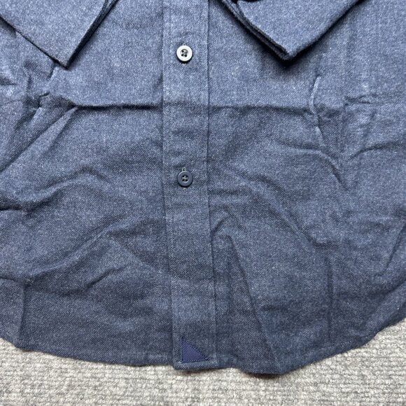 UNTUCKit Fuligni Shirt Mens XLT Regular Blue Flannel Long Sleeve Cotton New - Picture 2 of 11